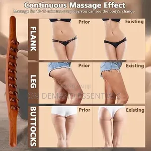 *Guasha Wood Stick Massage Tool, 20 Node/Beads