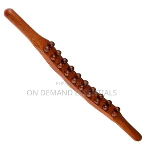 *Guasha Wood Stick Massage Tool, 20 Node/Beads