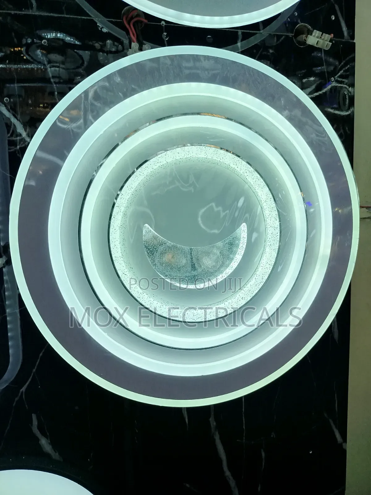 spaces.Integratedmodern Multi-Ring LED Flush Mount Ceiling Light