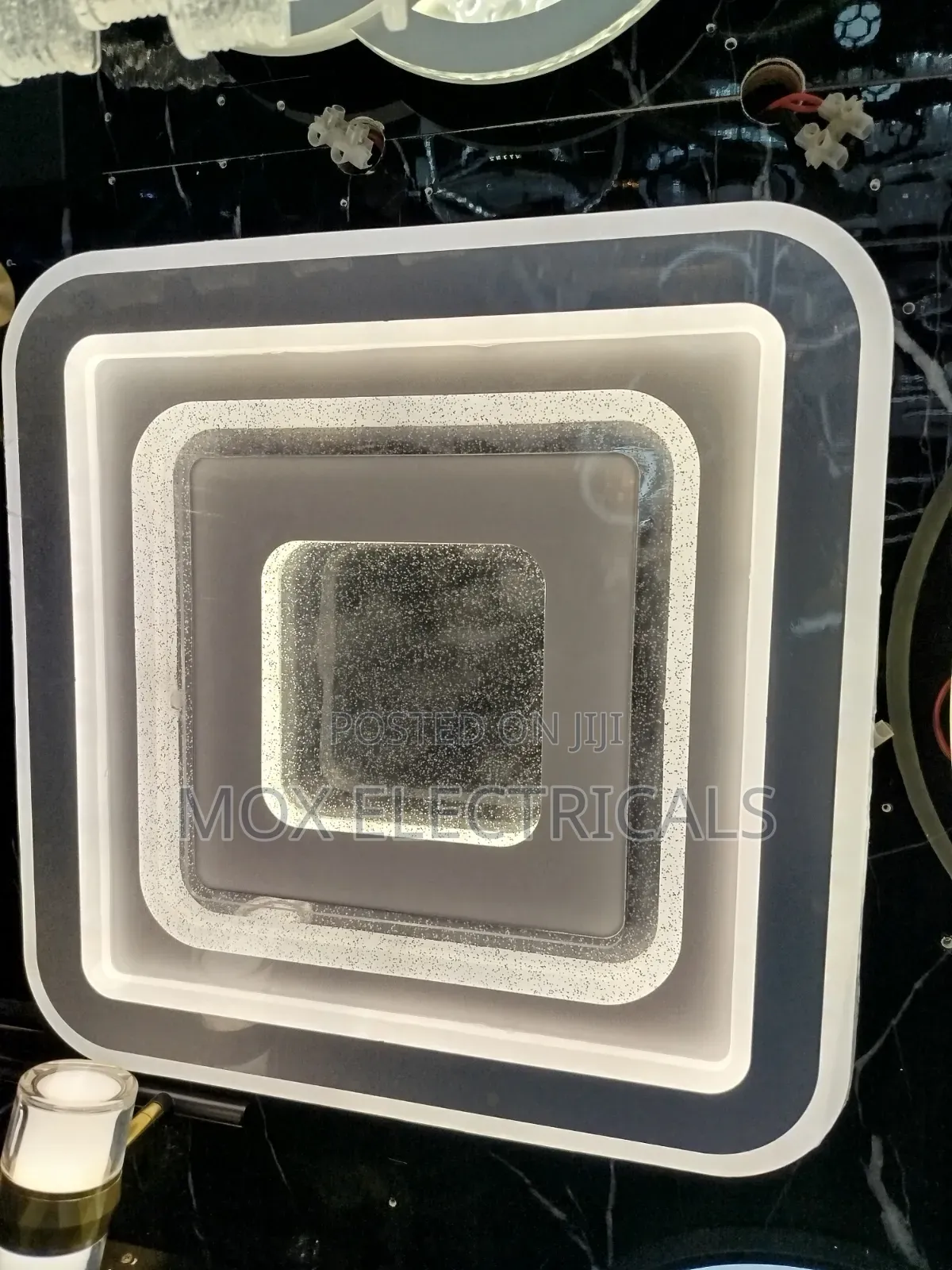 Square LED Flush-Mount Ceiling Light