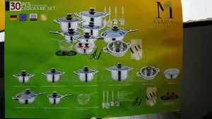 30 PCS Stainless Steel Cookwareset