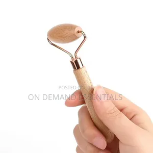 *Wooden Roller Face Massage Roller Body Eyes Neck Massager Tool