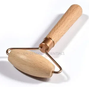 *Wooden Roller Face Massage Roller Body Eyes Neck Massager Tool