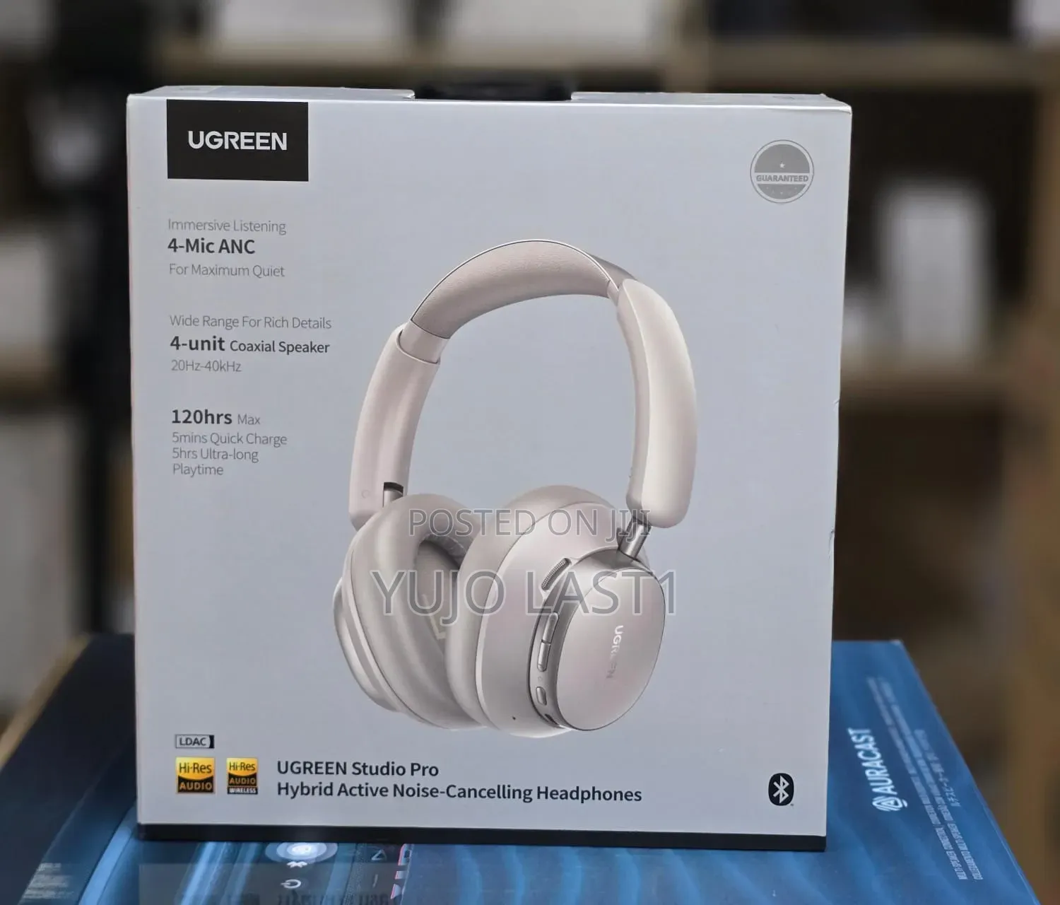 UGREEN Studio Pro Hybrid Active Noise-Cancelling Headphones Black