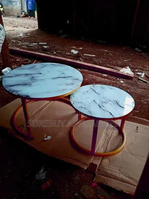 Marble Round Glass Table