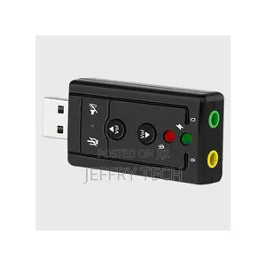 Sound Card Adapter USB Card to 3.5mm Headphone Jack - Black