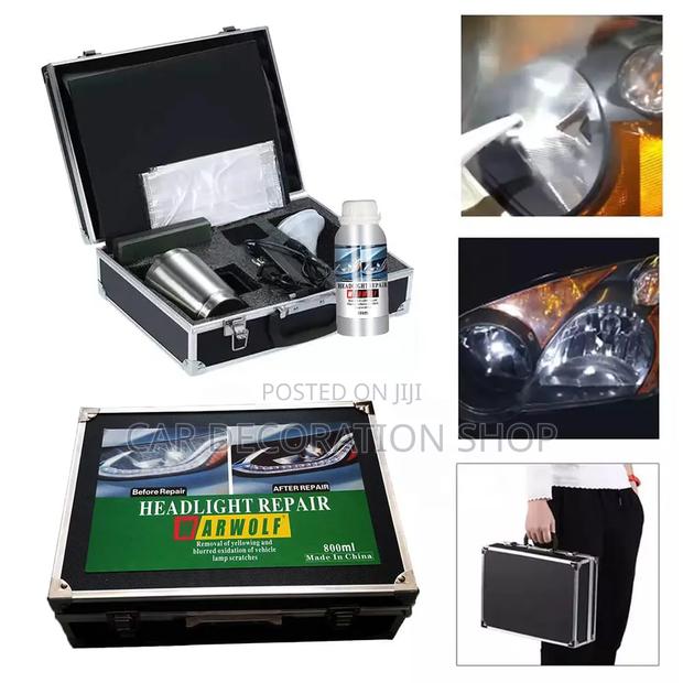 Electric 12v Full Kit Headlights Lens Cleaner