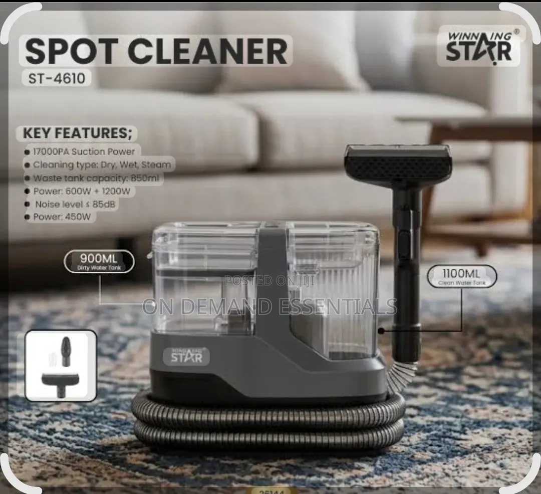 *Clean Smarter and Faster With1800W Winning Star Portable Spot Cleaner