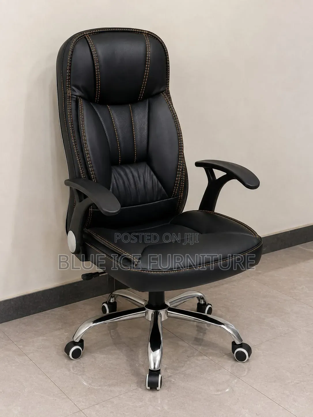 High Back Leather Ergonomic Swivel Computer Chair