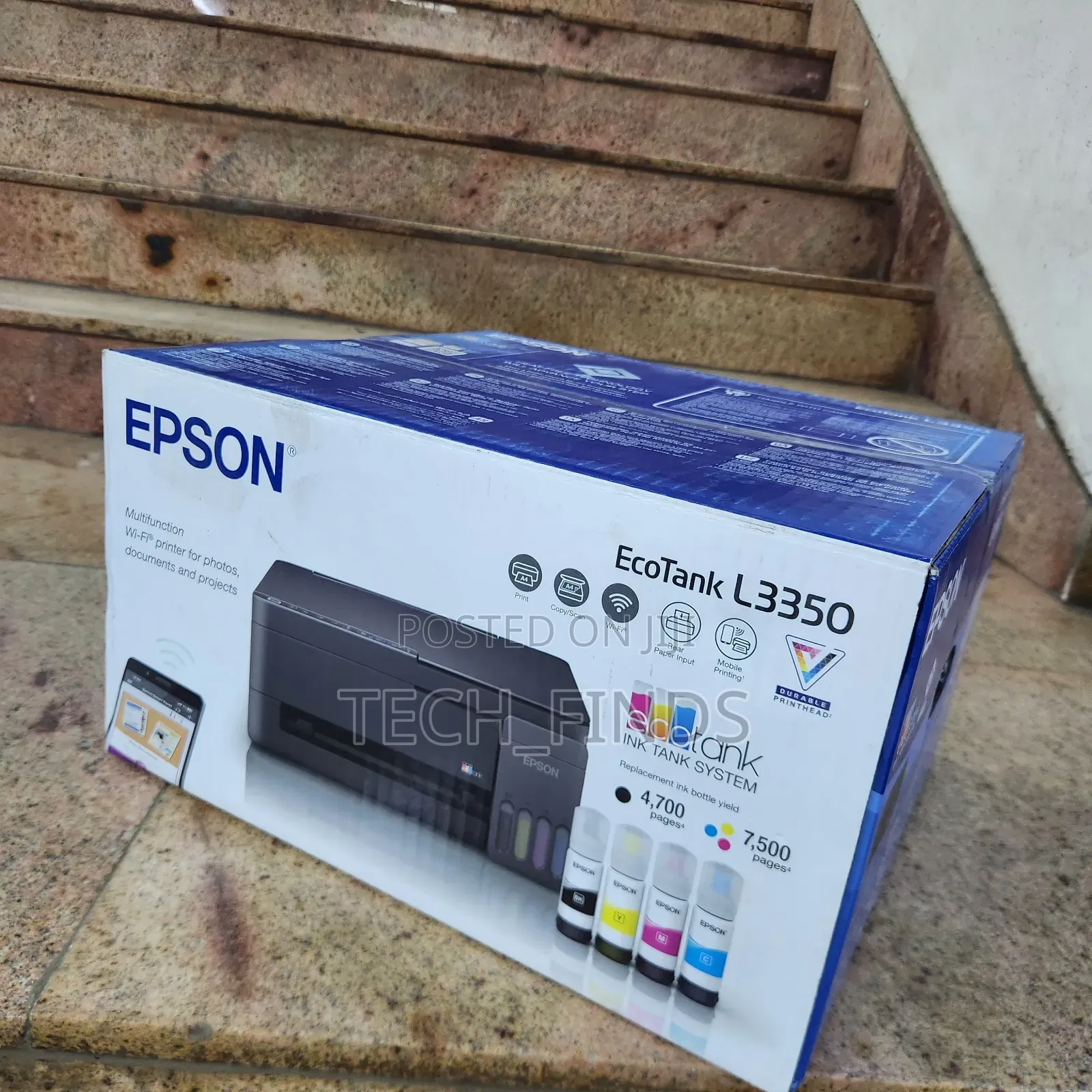 Epson EcoTank L3350 A4 Multifunction Wi-Fi AirPrint Ink Tank Printer