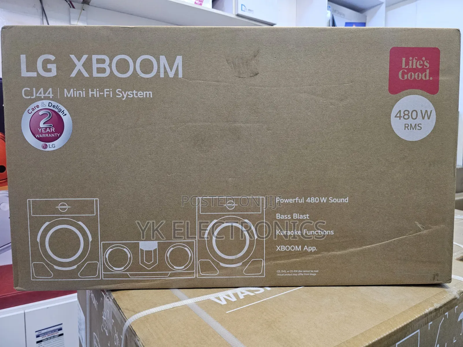 LG XBOOM CJ44 480W 2.1-Channel Hi-Fi Party Bluetooth and Karaoke Tools