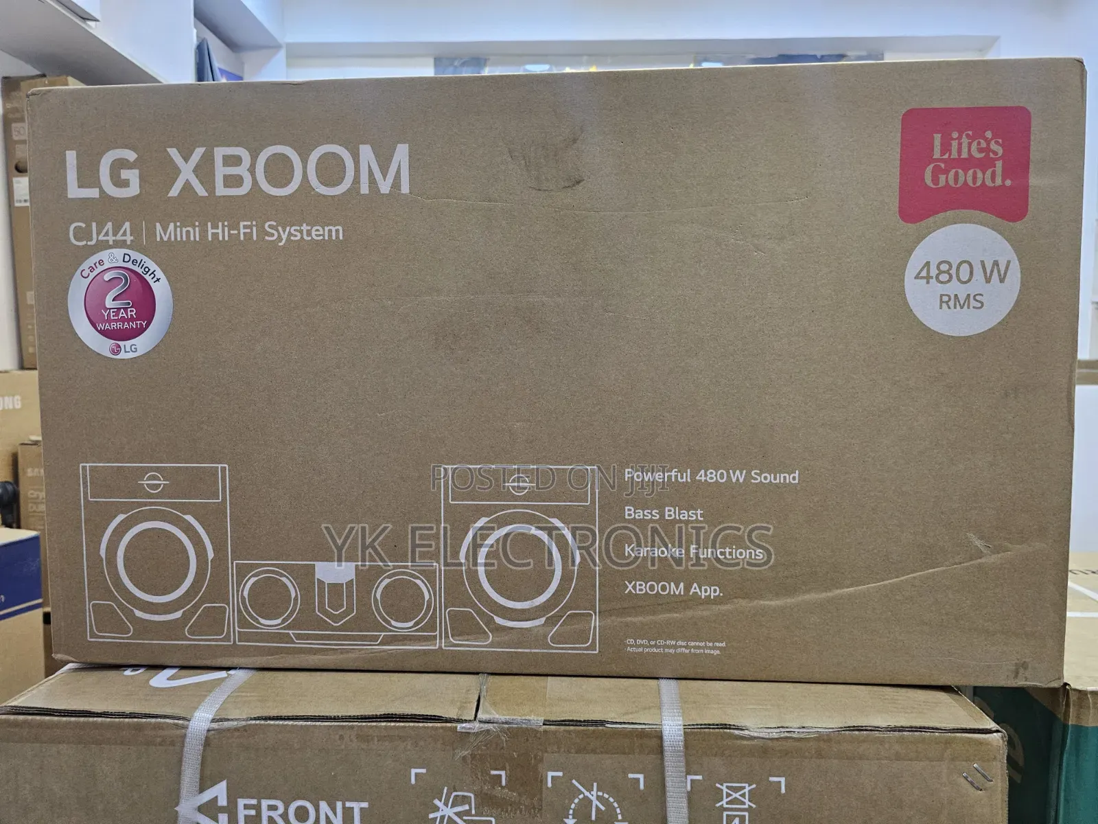 LG XBOOM CJ44 480W 2.1-Channel Hi-Fi Party Bluetooth and Karaoke Tools