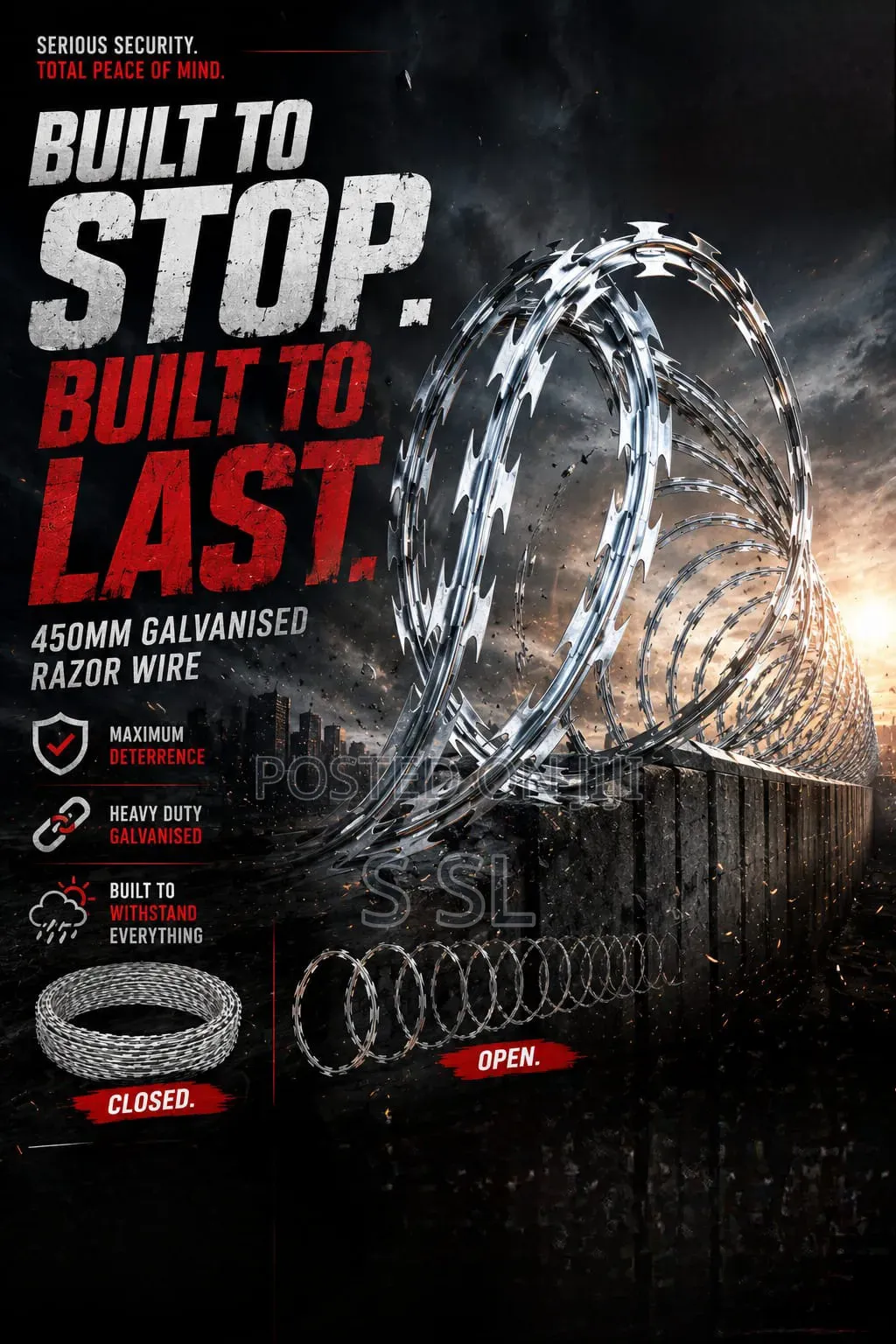 Galvanized Razor Wire Price Kenya | Buy Install