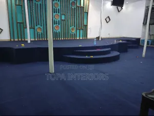 Blue Church Carpets Wall to Wall Flooring Installation
