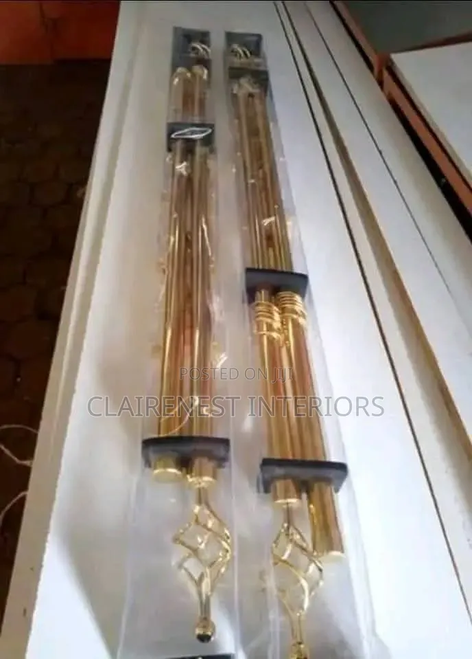 Create a Refined Home Atmosphere With Gold and Bronze Adjustable Rods