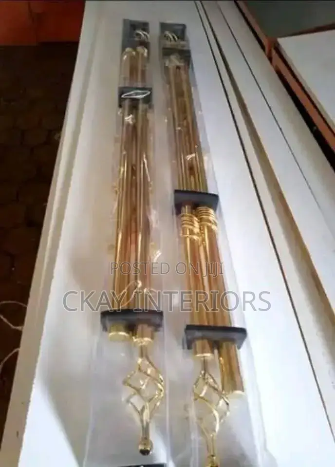 Create a Refined Home Atmosphere With Gold and Bronze Adjustable Rods
