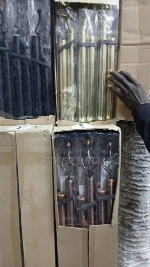 Gold, Black and Bronze Doubles Adjustable Curtain Rod