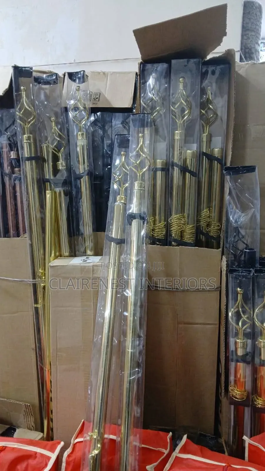 3m Double Gold Good Quality Curtain Rod