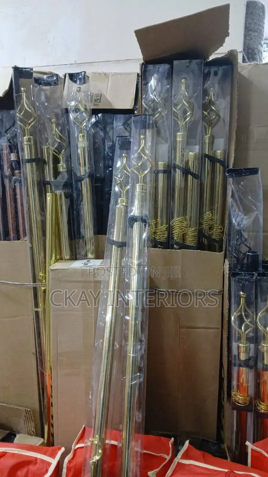 3m Double Gold Good Quality Curtain Rod