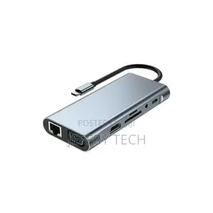 Adaptec 11-in-1 USB-C Adapter (Type-C to HDTV/HDMI, USB, Ethernet, SD)