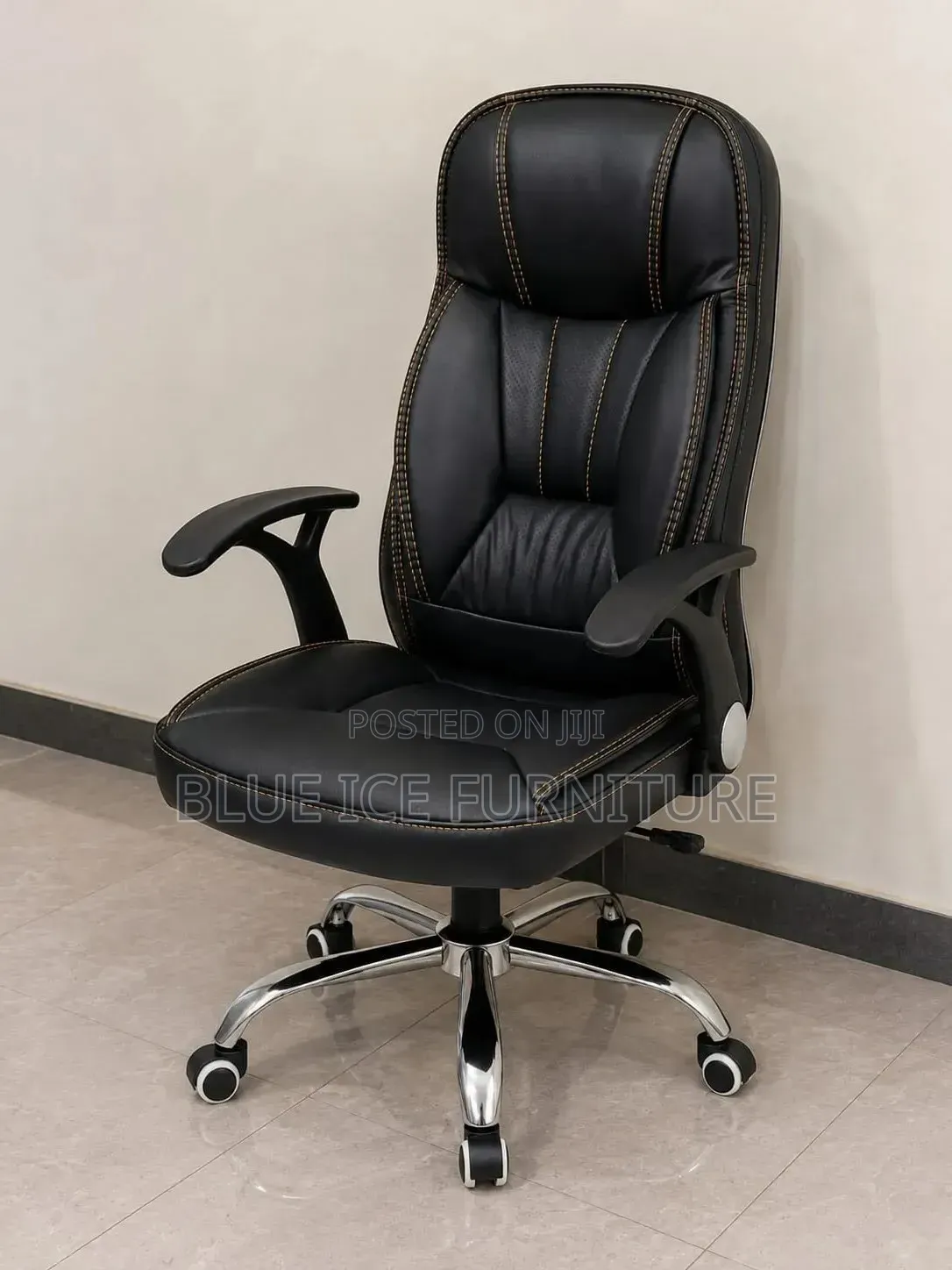 High Back Leather Ergonomic Swivel Computer Chair
