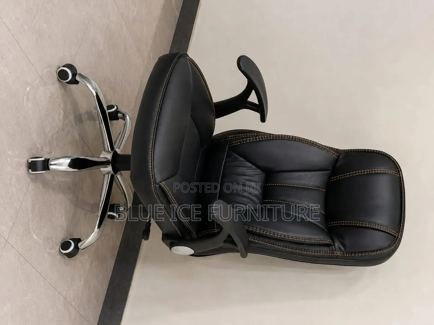 High Back Leather Ergonomic Swivel Computer Chair
