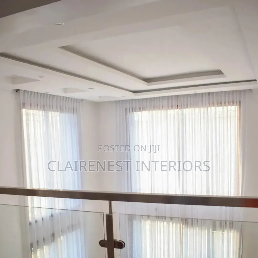 Plain White, Transparent, Easy to Wash Window Sheers