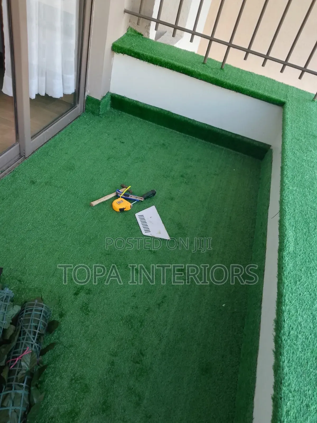 Balcony Garden Revamp Artificial Floor Grass Carpets