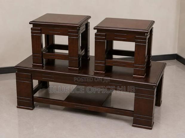 Modern Wooden Center Coffee Table