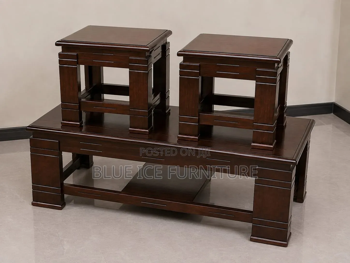 Modern Wooden Center Coffee Table