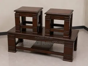 Modern Wooden Center Coffee Table