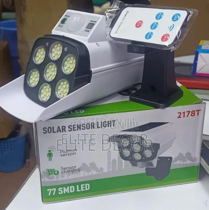 SMD LED Solar Security Light 2178T – Motion Sensor Remote Control