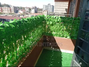 Decorative Leafy Mesh Artificial Balcony Privacy Fence Panels Per SqM