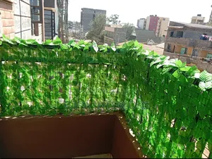 Decorative Leafy Mesh Artificial Balcony Privacy Fence Panels Per SqM