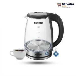 Ailyons 2L Glass Electric Kettle 2200W – Auto Shut-Off