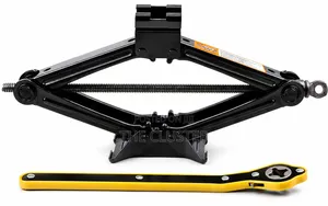 Heavy Duty Scissor Jack With Labour Saving Ratchet Wrench