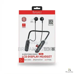 Excellent Wireless Bluetooth Neckband With LCD Display TF Card