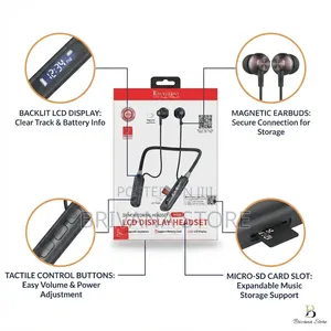 Excellent Wireless Bluetooth Neckband With LCD Display TF Card