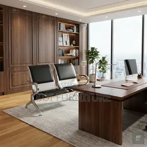 Office Bench; Two Seaters Leather Office Receptions Bench