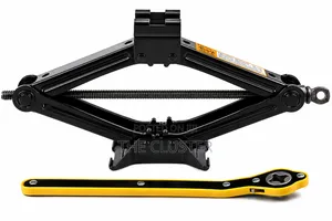 Heavy Duty Scissor Jack With Labour Saving Ratchet Wrench