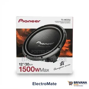 Pioneer 1500W 12-Inch Bass Subwoofer – Powerful Deep Bass
