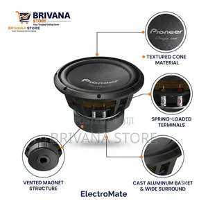 Pioneer 1500W 12-Inch Bass Subwoofer – Powerful Deep Bass