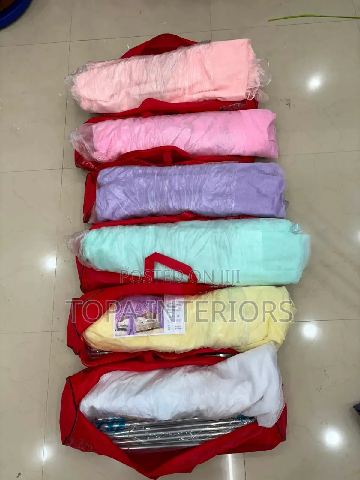 Durable Bed Net With Four Frames Mosquito Net