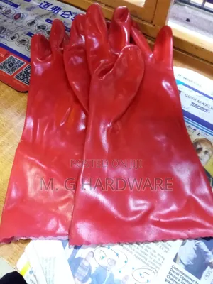 Red Latex Gloves