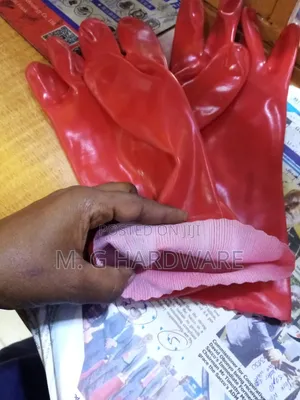 Red Latex Gloves
