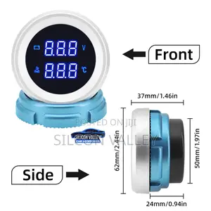Car / Trucks Dual Temperature and Voltage Gauge Digital