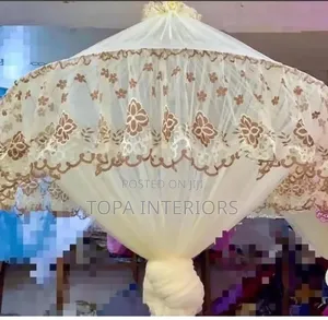 Dome Free Size Ringed Round Mosquito Nets
