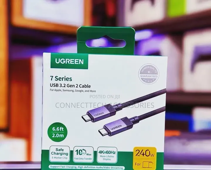 UGREEN 7 Series USB 3.2 Gen 2 Cable (240W, 2.0m),