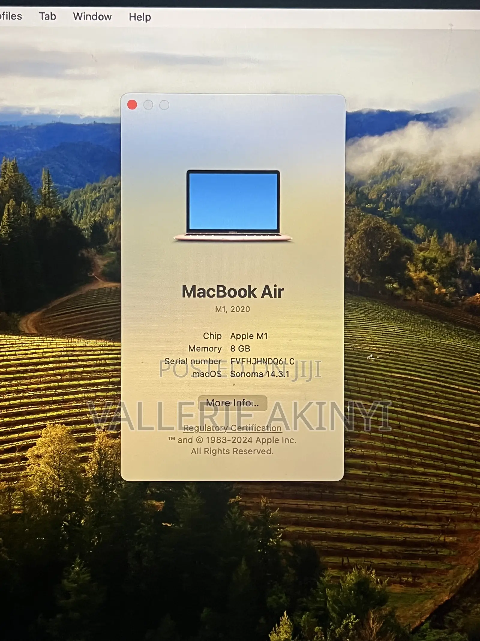 Laptop Apple MacBook Air 8GB Apple M1 SSD 256GB