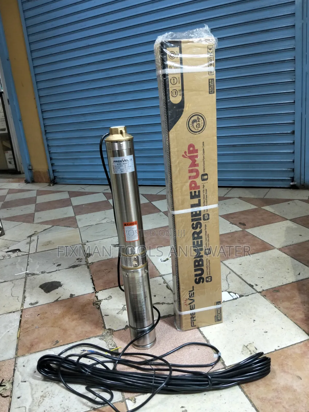 Freevel Submersible Water Pump 1hp 85 M Head 90ft Cable